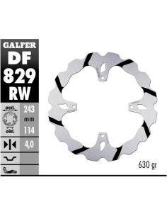 disco freno trasero galder wave fijo 243x4mm df829rw tm smx 660 f 09 rear