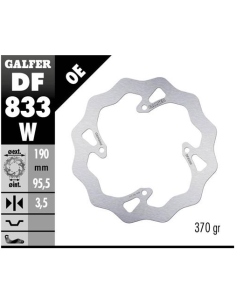 disco freno moto galfer wave fijo 190x3 5mm df833w