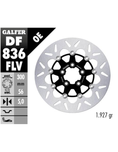 disco freno moto flotante galfer 300x5mm df836flv