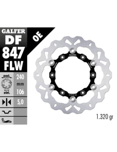 disco freno moto galfer wave flotante 240x5mm df84