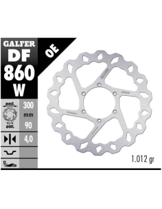 disco freno moto galfer wave fijo 300x4mm df860w