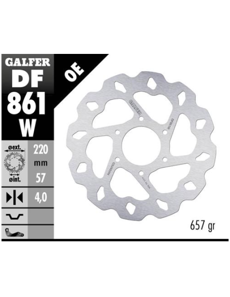disco freno moto galfer wave fijo 220x4mm df861w
