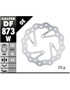 disco freno moto galfer wave fijo 165x3mm df873w