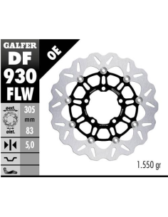 disco freno moto galfer wave flotante 305x5mm df93