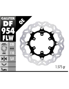 disco freno moto galfer wave flotante 320x5mm df95
