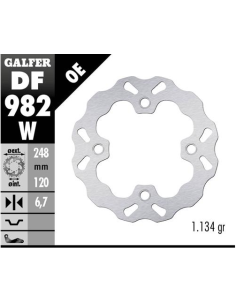 disco freno moto galfer wave fijo 248x6 9mm df982w