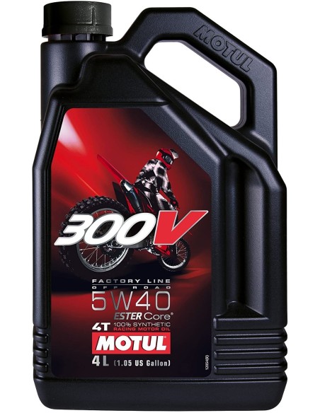 aceite motul 300v fl off road 5w40 4l 104135
