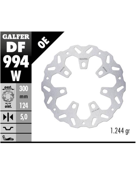 disco freno moto galfer wave fijo 300x5mm df994w