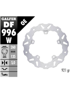 disco freno moto galfer wave fijo 260x5mm df996w