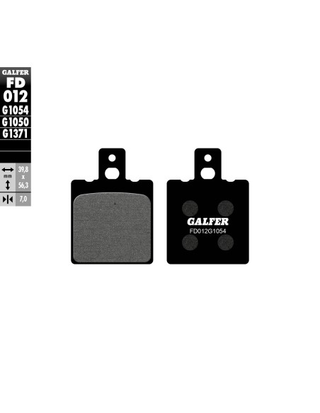 pastillas de freno moto galfer semi metal fd012g10