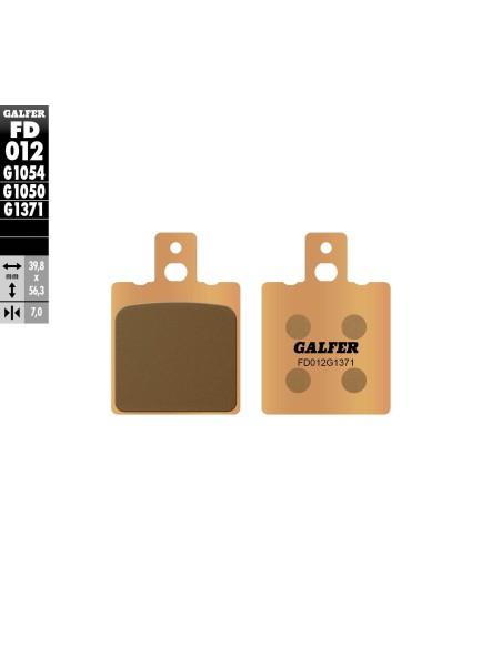 pastillas de freno moto galfer sinter street fd012