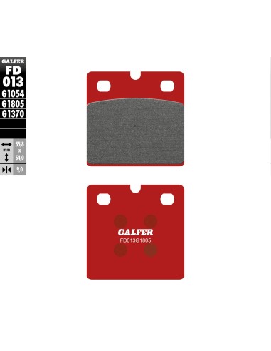 pastillas de freno moto galfer trial top fd013g180