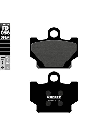 pastillas de freno moto galfer semi metal fd056g1371