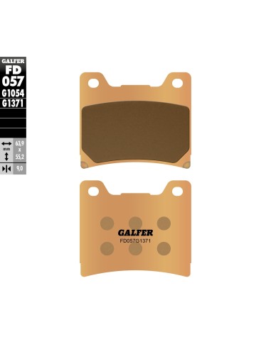 pastillas de freno moto galfer sinter street fd057