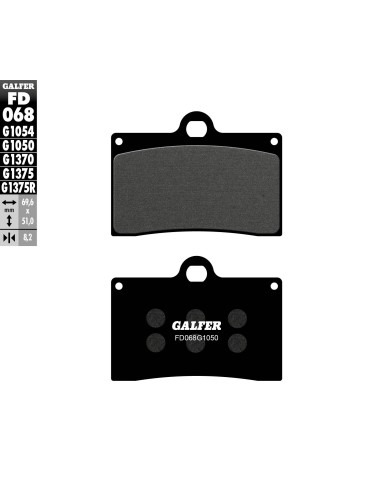 pastillas de freno moto galfer scooter fd068g1050