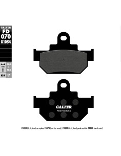 pastillas de freno moto galfer semi metal fd070g10