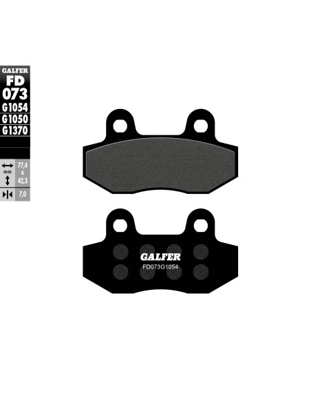 pastillas de freno moto galfer semi metal fd073g10