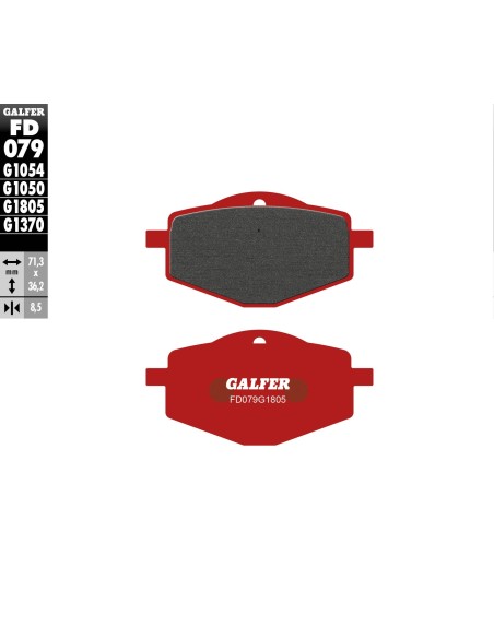 pastillas de freno moto galfer trial top fd079g180
