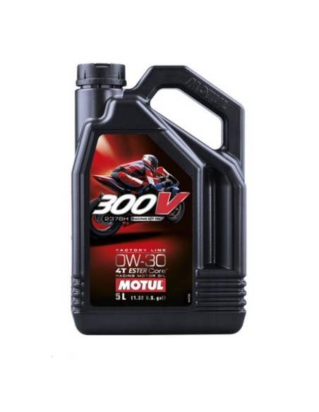 aceite motor moto motul 2376h 300v factory line racing kit oil 0w 30 4t 5l