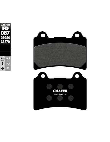 pastillas de freno moto galfer semi metal fd087g10