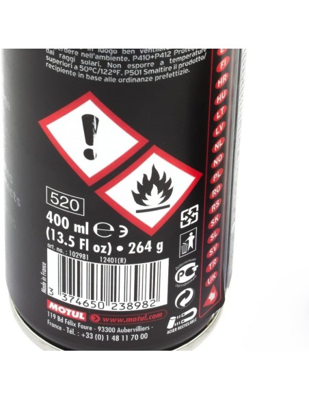 grasa de cadenas motul c2 chain lube road 0 400l 102981