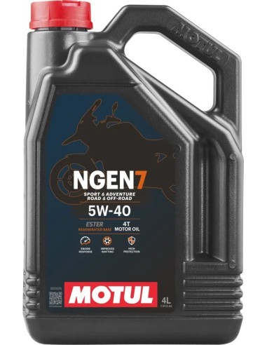 aceite de motor motul ngen 7 5w40 4t para moto 4l 111827