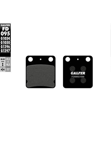 pastillas de freno moto galfer semi metal fd095g10
