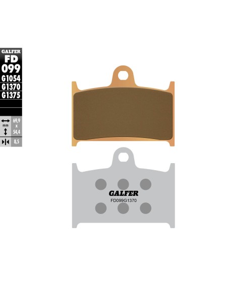 pastillas de freno moto galder sinter sport fd099g