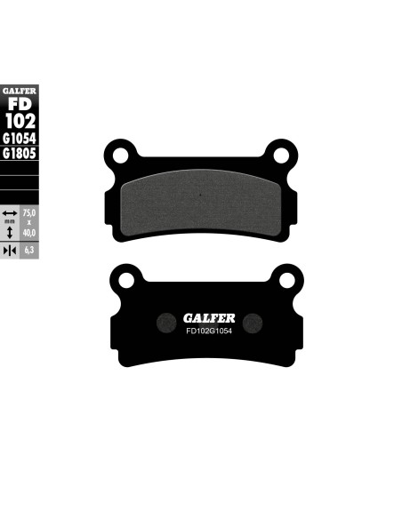 pastillas de freno moto galfer semi metal fd102g10
