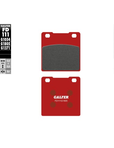 pastillas de freno moto galfer trial top fd111g180