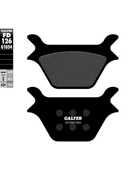 pastillas de freno moto galfer semi metal fd126g10