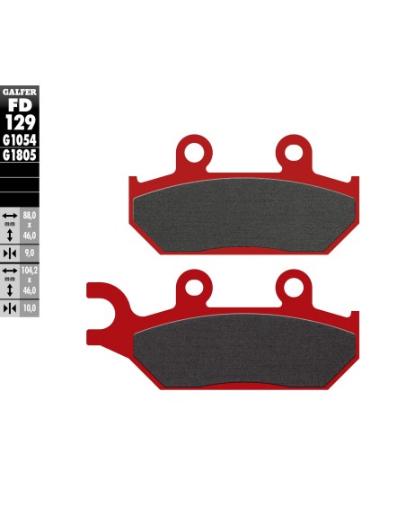 pastillas de freno moto galfer trial top fd129g180