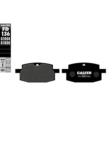 pastillas de freno moto galfer semi metal fd136g10