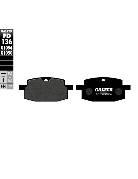 pastillas de freno moto galfer semi metal fd136g10