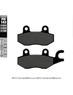 pastillas de freno moto galfer semi metal fd145g10