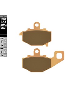 pastillas de freno traseras galfer fd167g1371 sinter street para kawasaki y suzuki