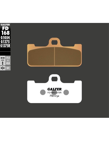 pastillas de freno moto galfer sinter sport r fd16