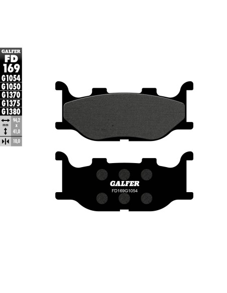 pastillas de freno moto galfer semi metal fd169g10