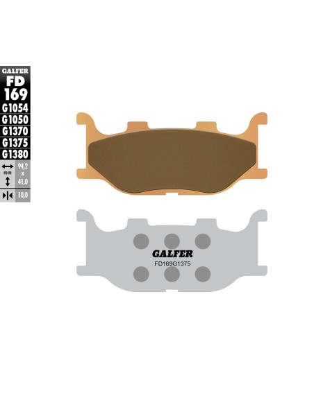 pastillas de freno moto galder sinter sport fd169g