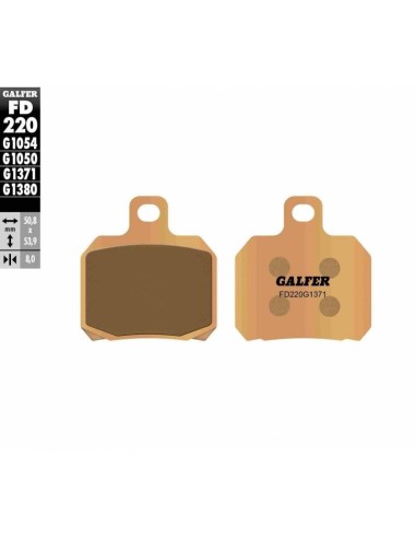 pastillas freno galfer fd176g1370 sinter street