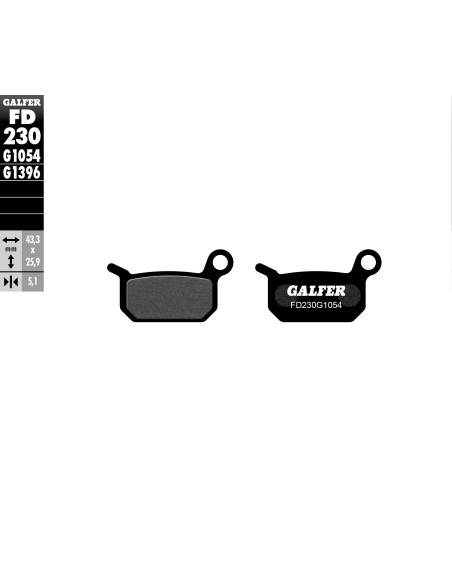 pastillas de freno moto galfer semi metal fd230g10