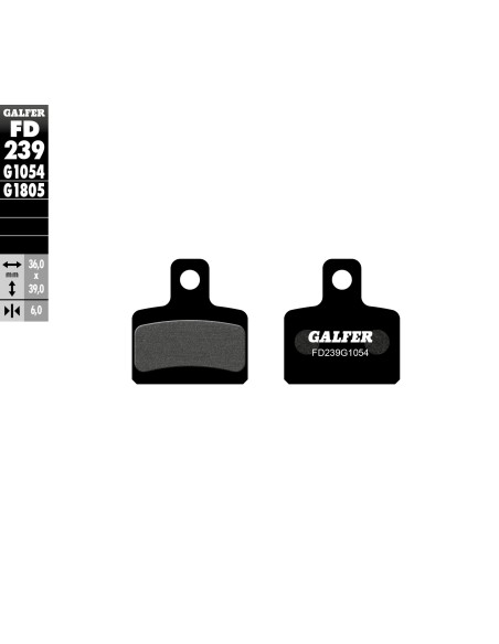 pastillas de freno moto galfer semi metal fd239g10