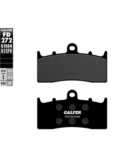 pastillas de freno moto galfer semi metal fd272g10
