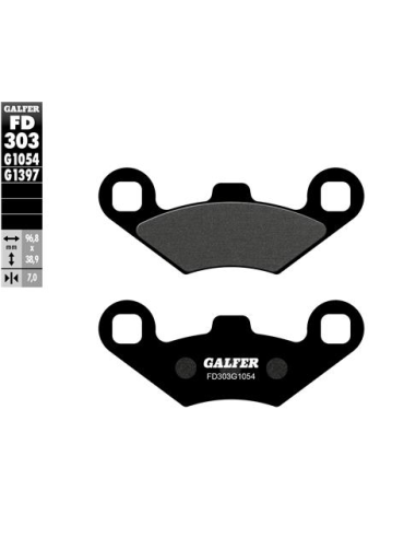 pastillas de freno moto galfer semi metal fd303g10