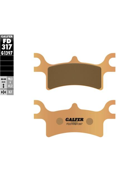 pastillas de freno moto galfer sinter quad fd317g1