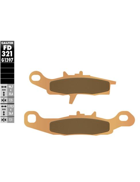 pastillas de freno moto galfer sinter quad fd321g1