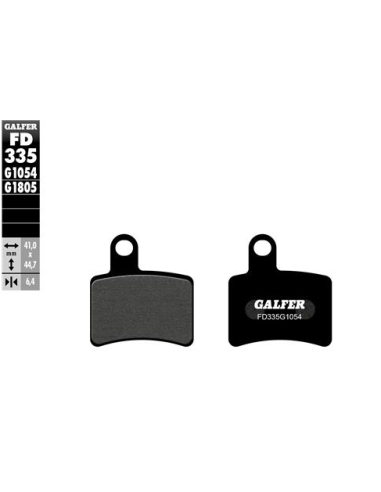 pastillas de freno moto galfer semi metal fd335g10