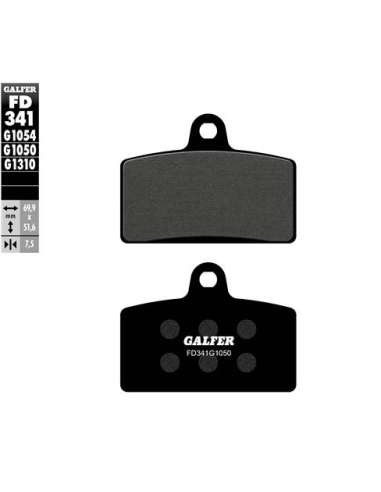 pastillas de freno moto galfer semi metal fd341g10