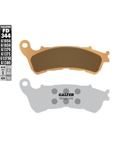 pastillas de freno moto galfer sinter sport fd344g