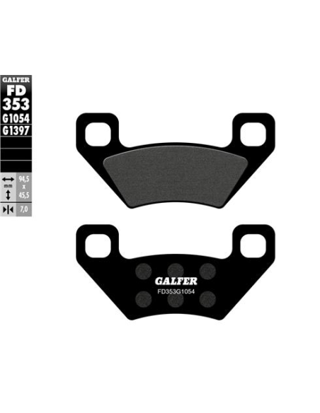 pastillas de freno moto galfer semi metal fd353g10